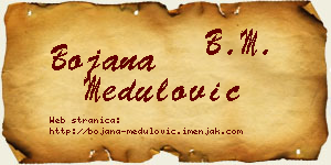 Bojana Medulović vizit kartica